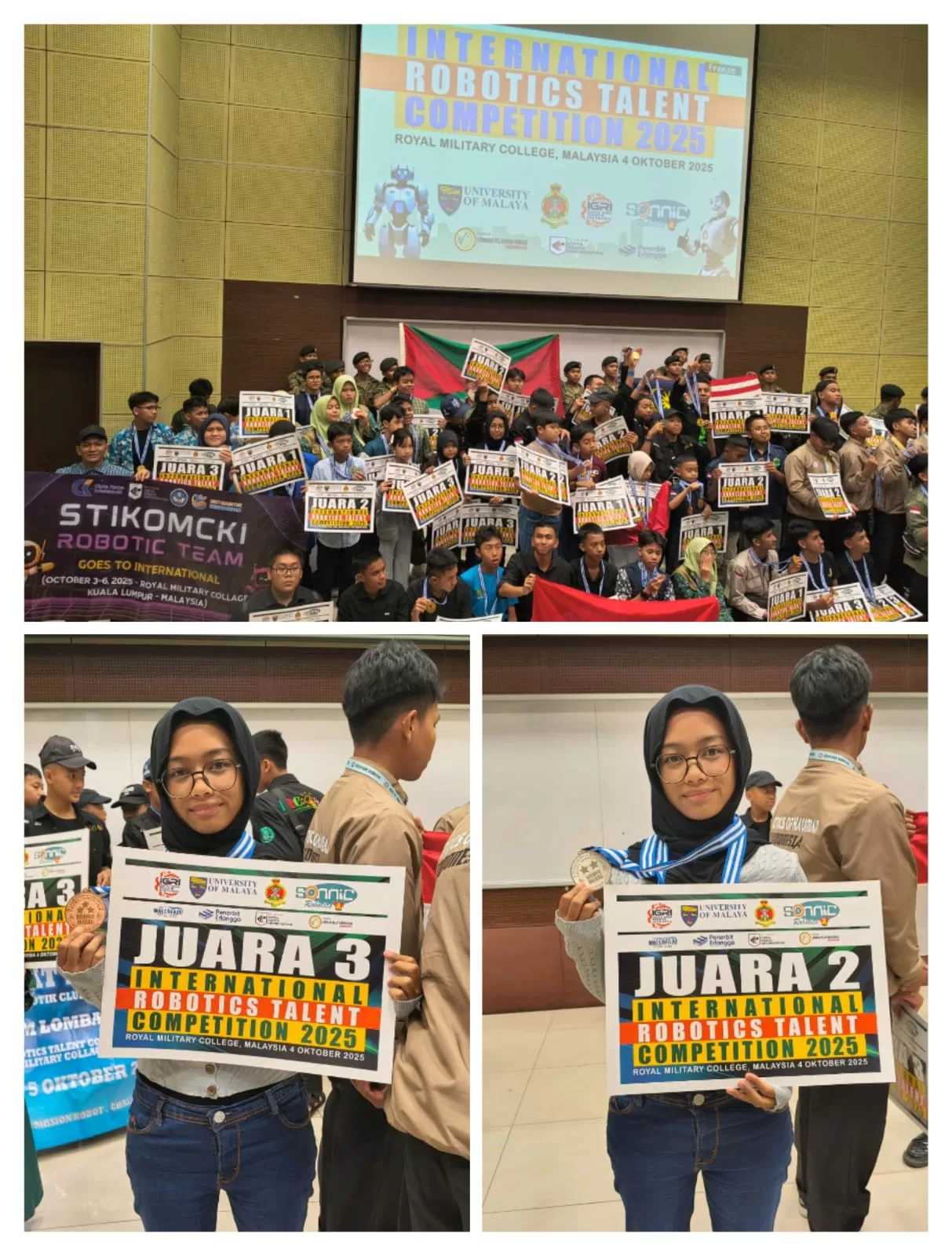 Prestasi Internasional! Siswa SMK Negeri 9 Kota Bekasi Raih Penghargaan pada Ajang Robotics Talent Malaysia 2025